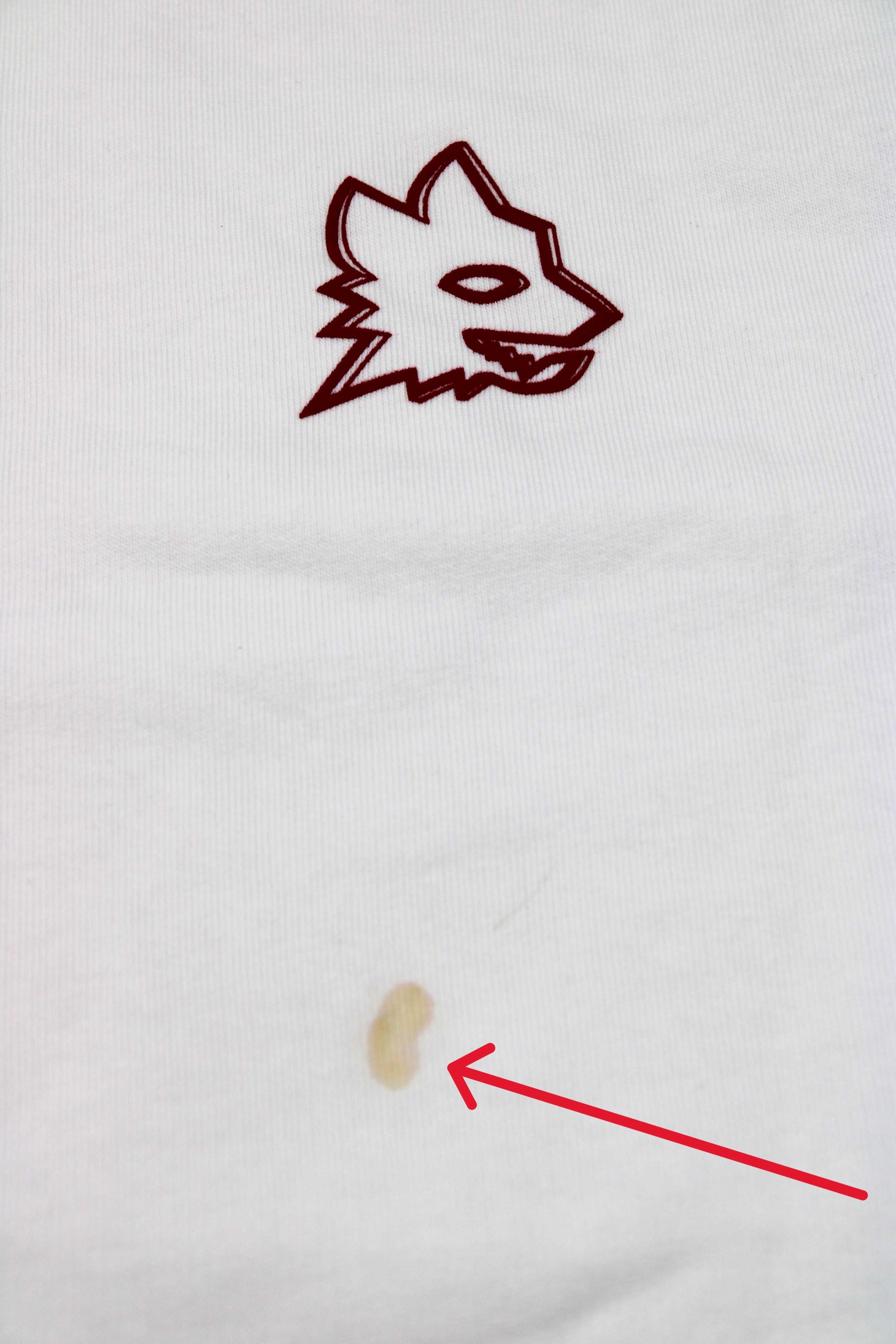 AS Roma bluza unisex z okrągłym dekoltem Biała r.M Swg-lupa GIL S.R.L.