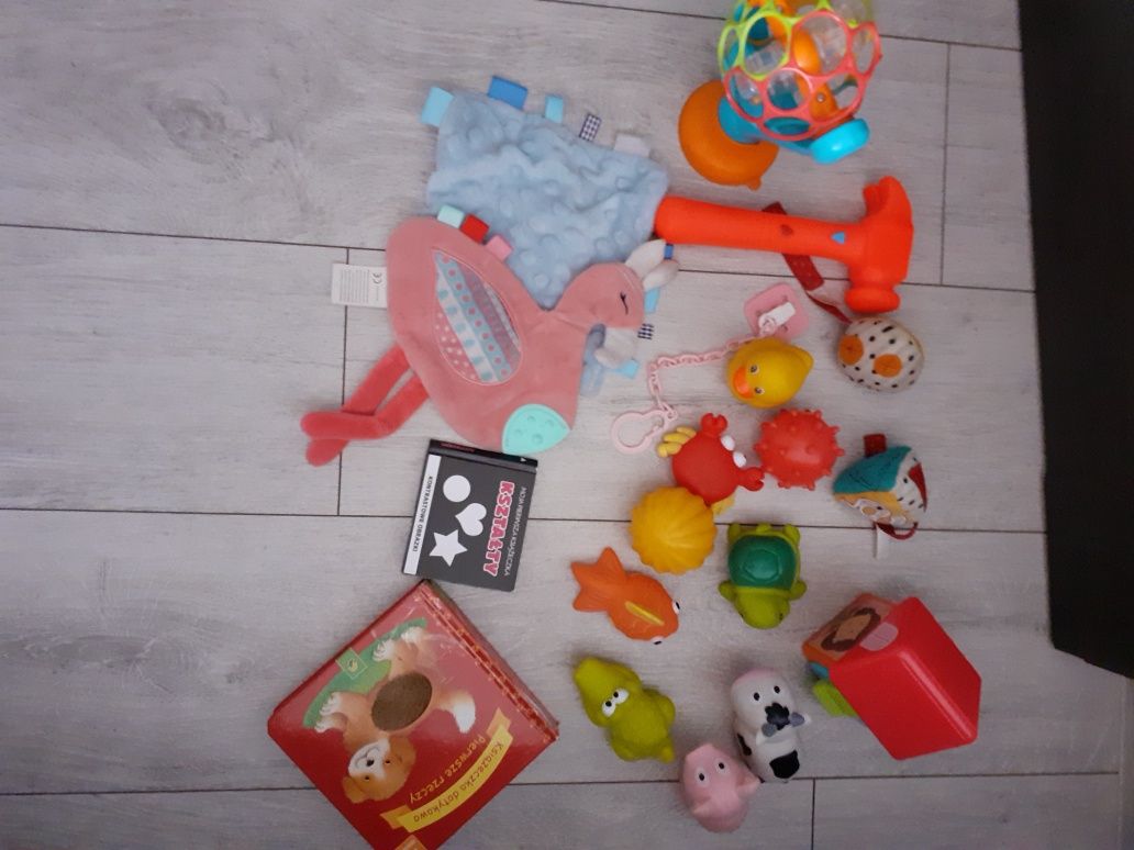 Zabawki i książeczki dla niemowlaka
