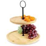 Patera bambusowa 2-piętrowa 24 cm