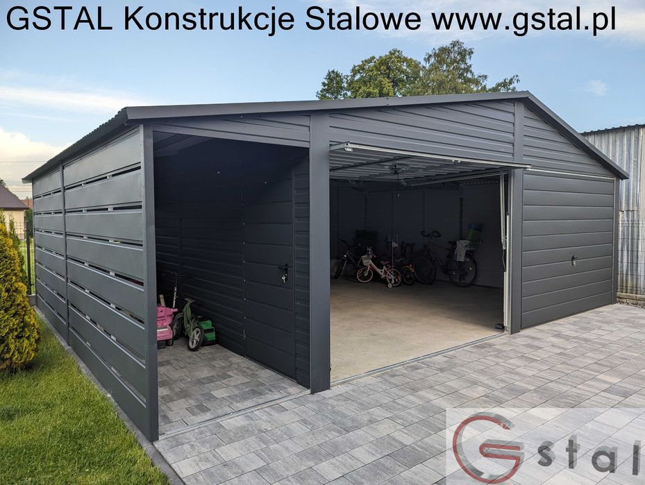 garaż domek na wymiar producent 6x6 3x5 4x6 9x6 6x5 profil ocynkowany