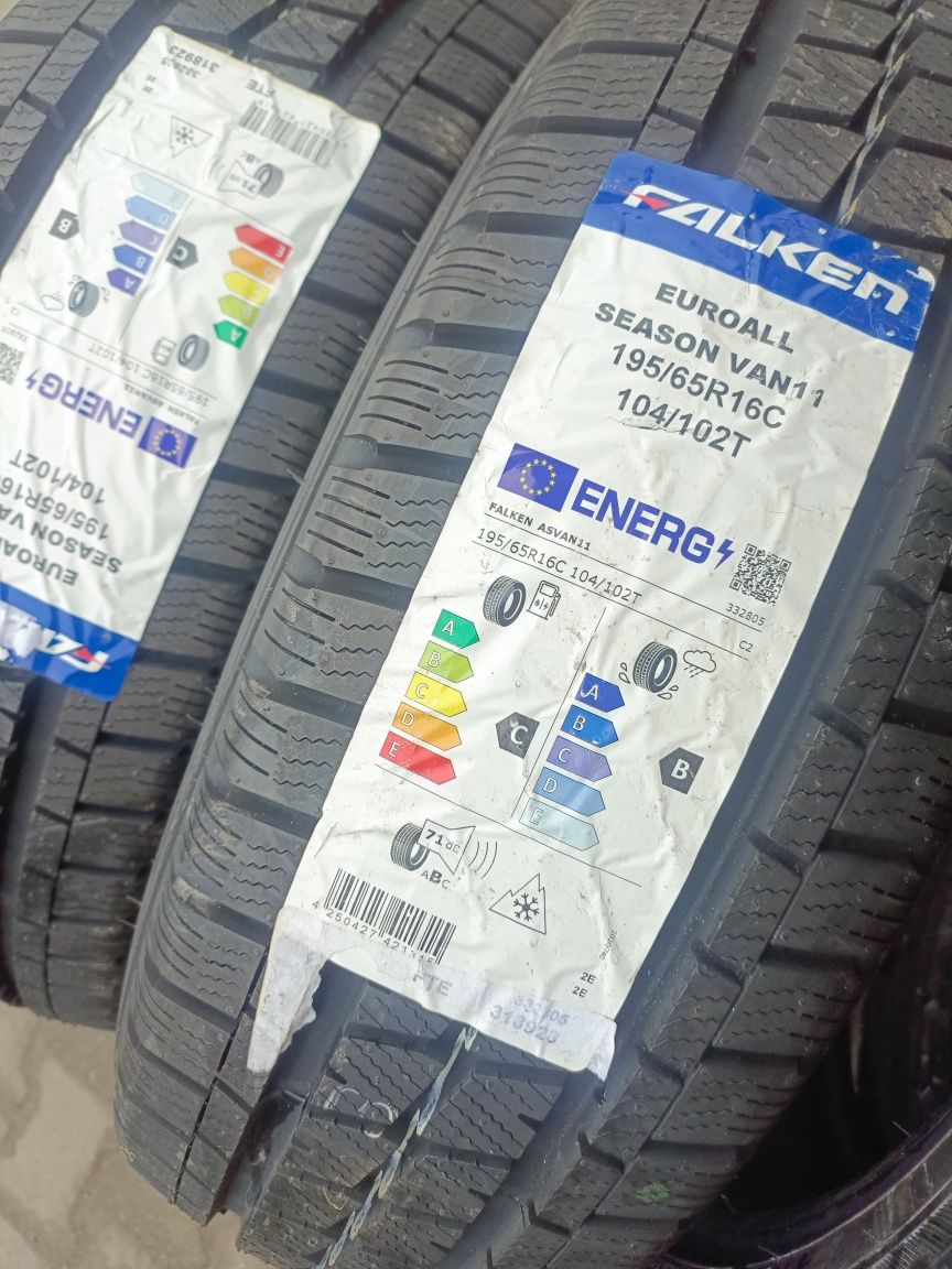 Nowe opony całoroczne wielosezonowe 195/65/16c Falken