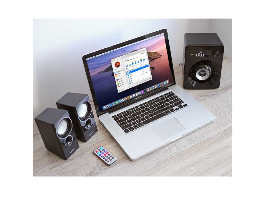 Głośniki komputerowe  2.1 Bluetooth USB SD FM JACK Audiocore AC910