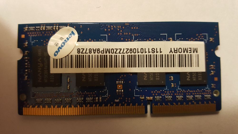 Продам оперативну пам'ять SODIMM DDR3(Nanya NT1GC64BH8A1PS-BE) 1GB