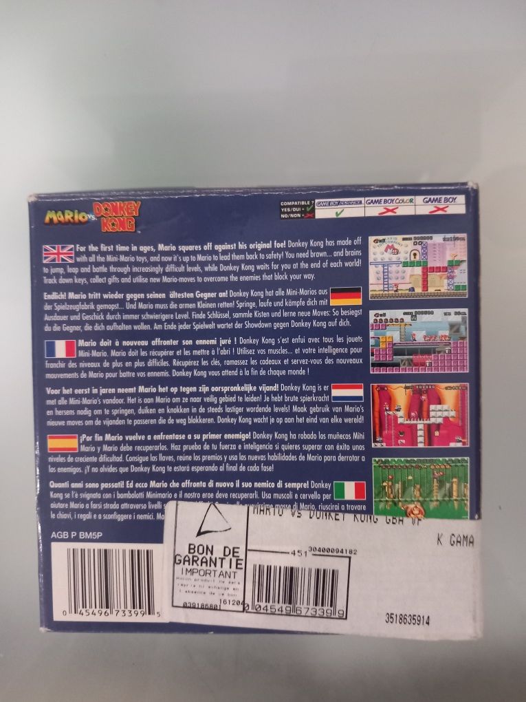 Mario Vs donkey kong gameboy advance completo