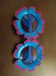 Okulary retro kwiaty hippie