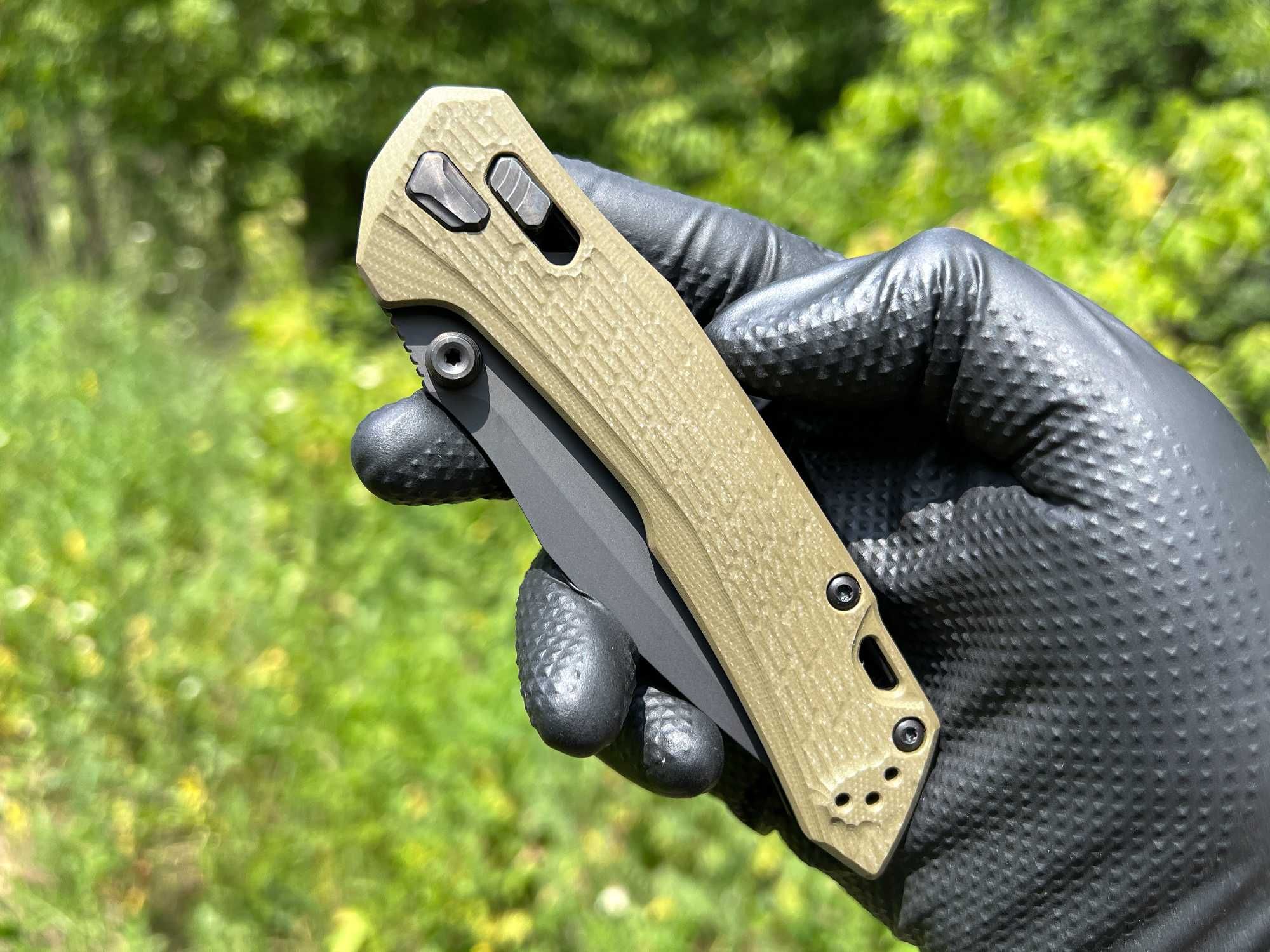 Складний ніж Zero Tolerance 0203 DuraLock Olive G-10 Black PVD CPM M4