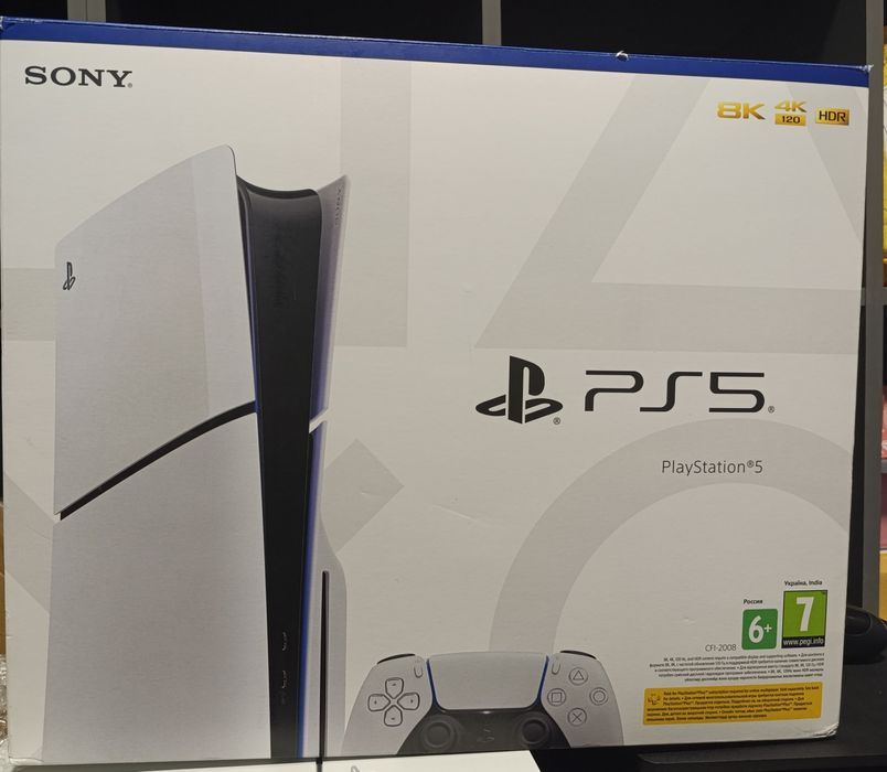 PS5 Slim Blu Ray 1TB Повний комплект + Гарантія!