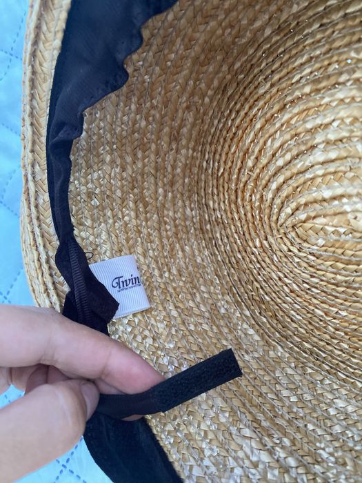 Шляпа канотье саломянная Twins Style