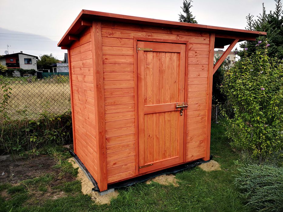 Domek narzędziowy ogrodowy 2 x 1,5m, drewniany schowek na narzędzia