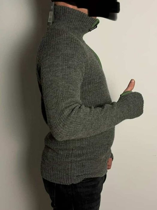 Bekken&Strøm nowy trekkingowy golf sweter męski L 100%wełna 
100%weł