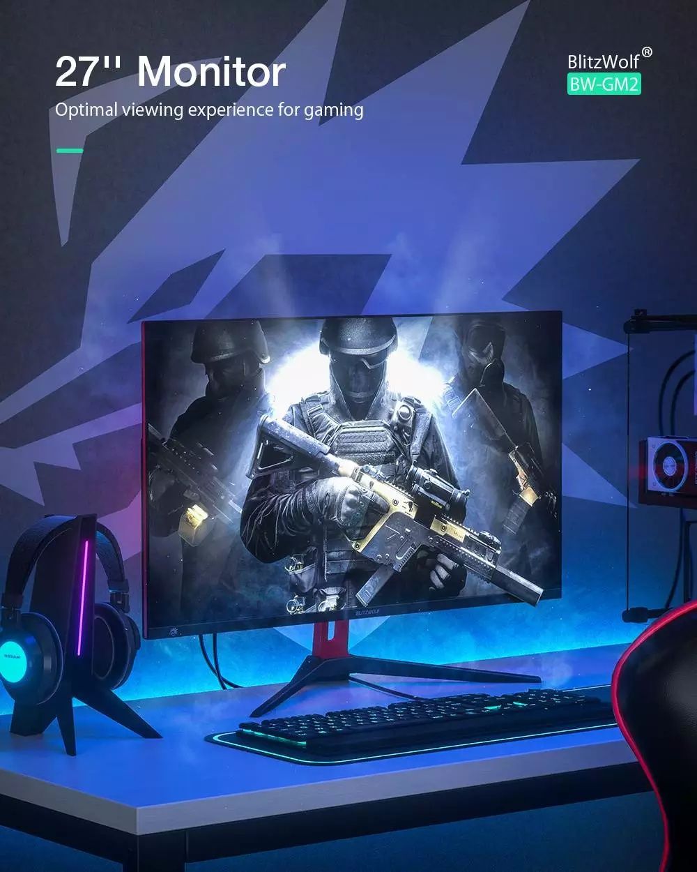 Игровой монитор BlitzWolf BW-GM2 27" 144Hz 2K
ПК телевизор Xiaomi