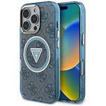 Etui Guess IML Metal Glitter 4G Circle Triangle MagSafe na iPhone 16 P