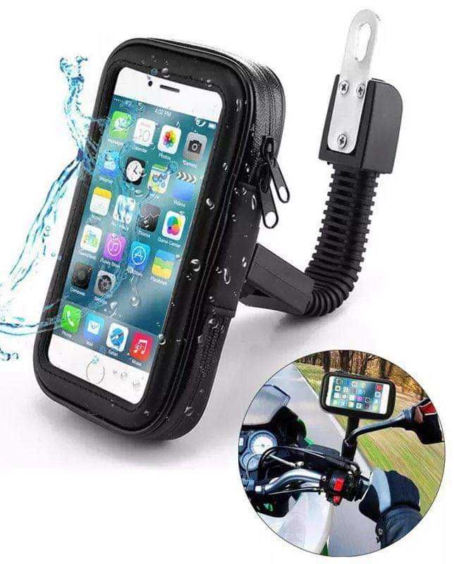 Suporte Com Capa Protetora de Telemóvel/Smartphone Para Moto/Scooter