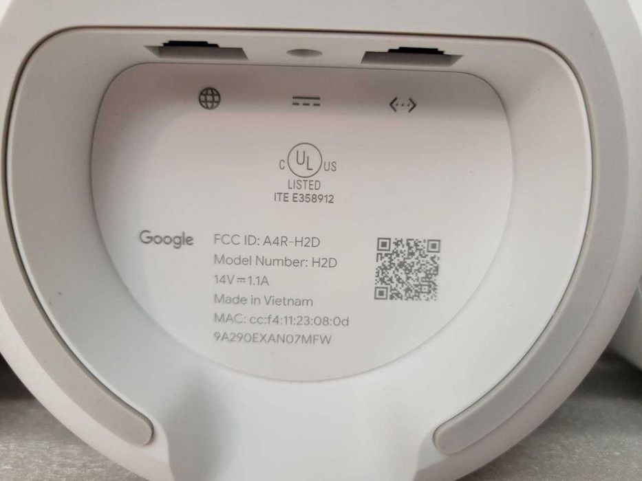 Роутер mesh Google Nest Wi-Fi H2D 5 GHz AC2200 MU-MIMO Matter AC 1304