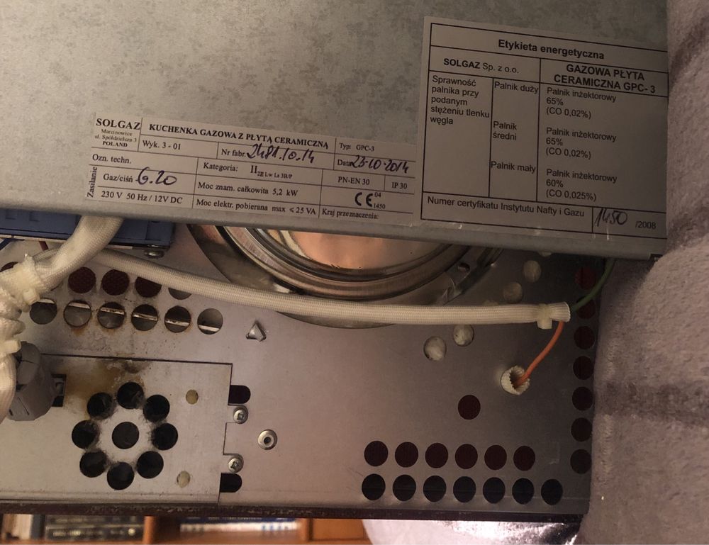 Płyta gazowa ceramiczna SOLGAZ GPC-3 plus jeden