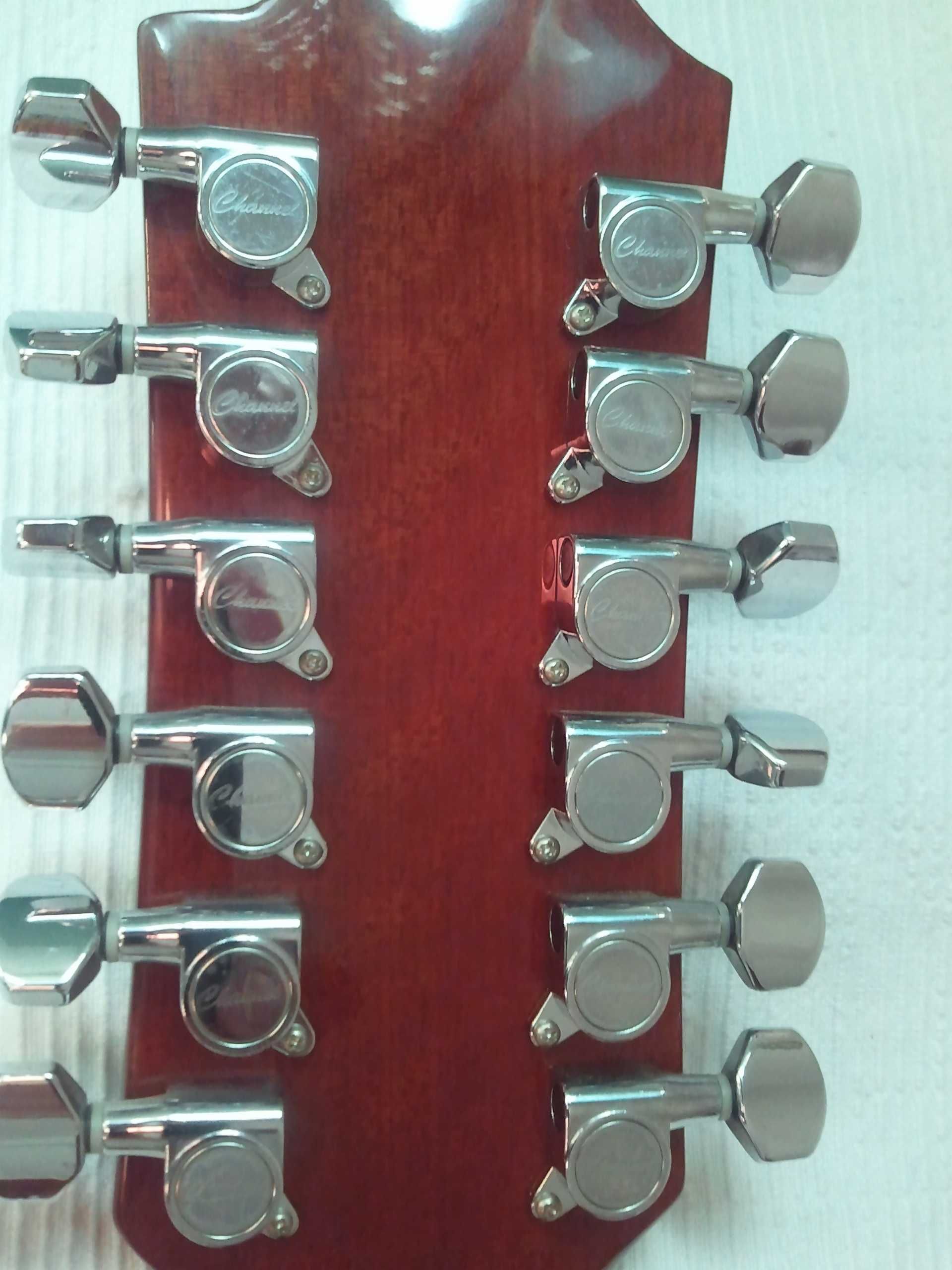 Guitarra Folk 12 cordas de marca Channel by ESM