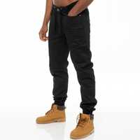 Ze Enzo 989 -Męskie Jeansy Spodnie Mankiety Regular Fit Jogger 56R/XL