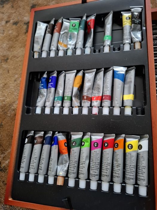 Walizka Crelando Zestaw artystyczna do malowania 2 walizki