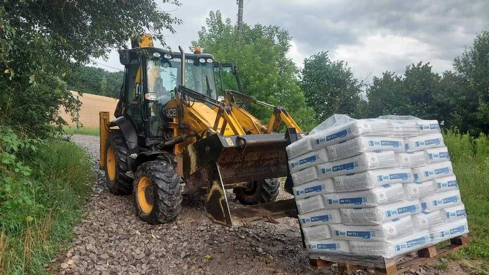 Rozładunek koparka koparko-ładowarka 24H pogotowie koparkowe Kraków
