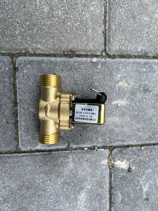 Латунний електромагнітний клапан, 3/4", 12В