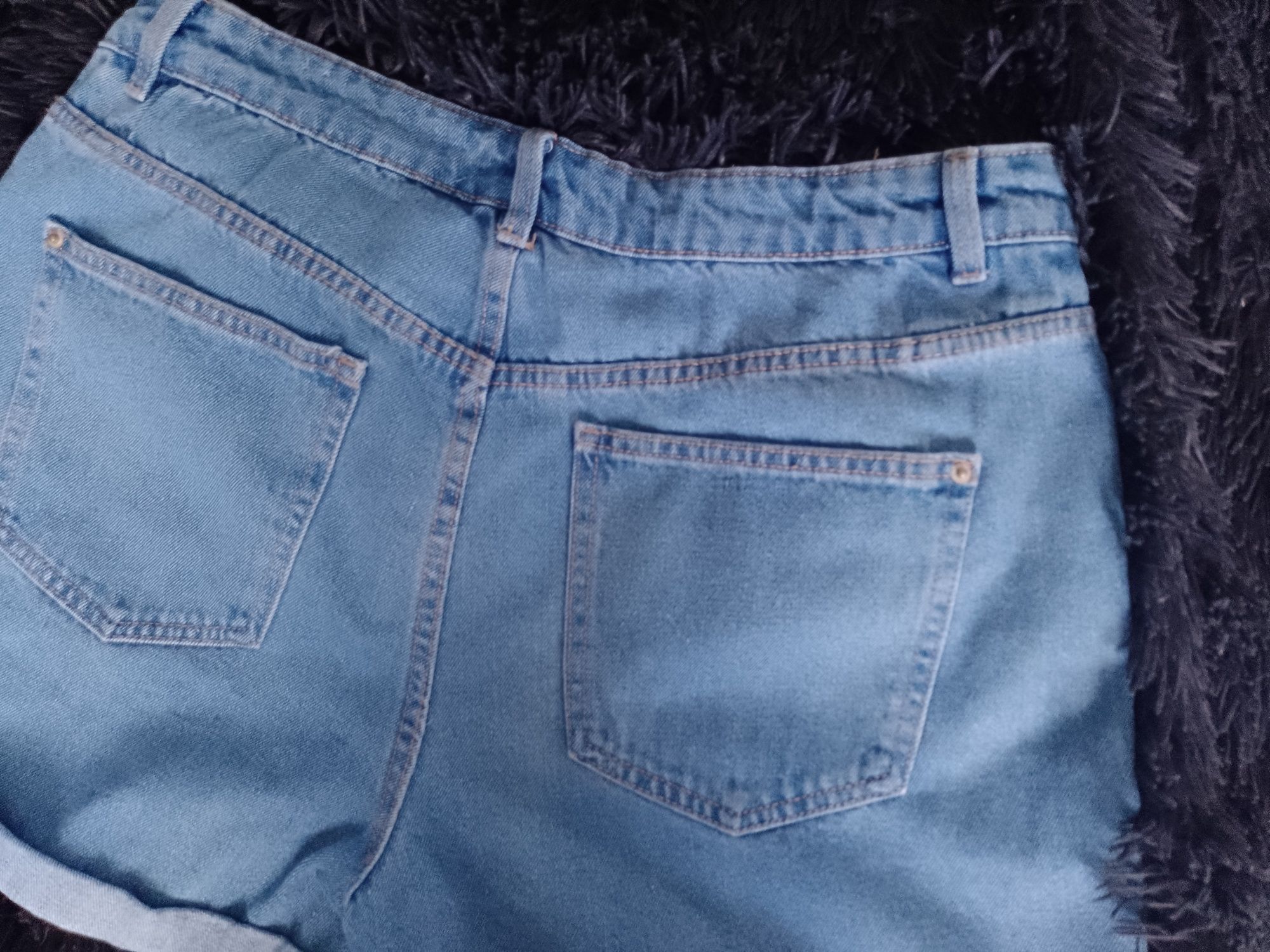 Spodenki jeans dżins damskie rozmiar 42