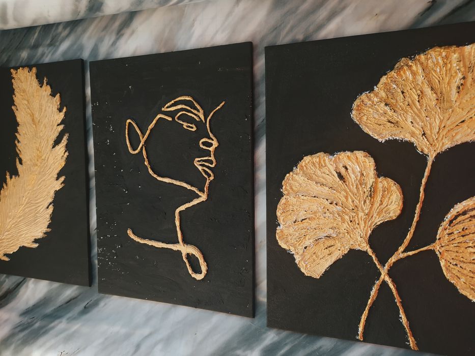 Интерьерная текстурная объемная картина