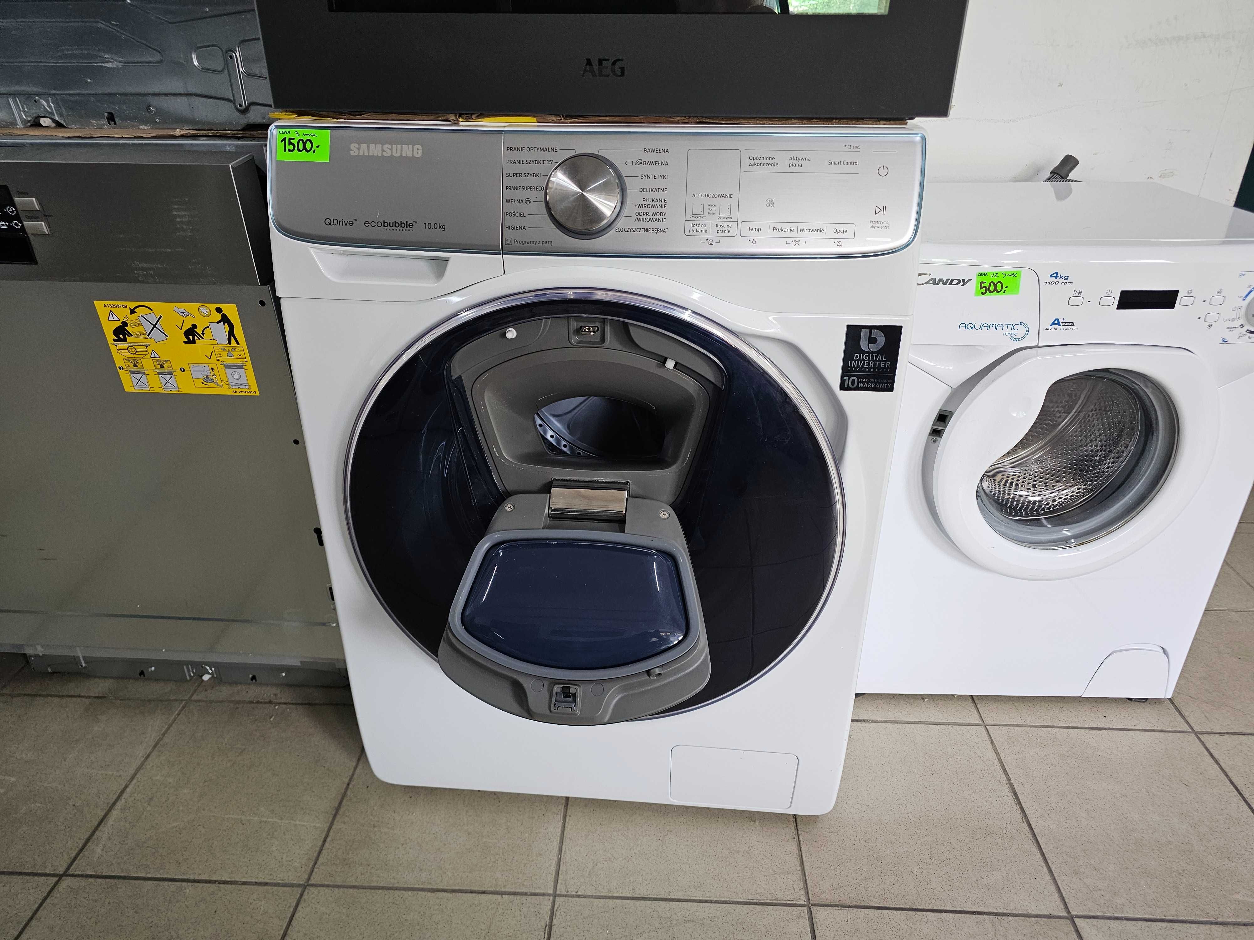 Pralka Samsung 10kg QuickDrive ADDWASH EcoBubble Autodozowanie |gw3mce