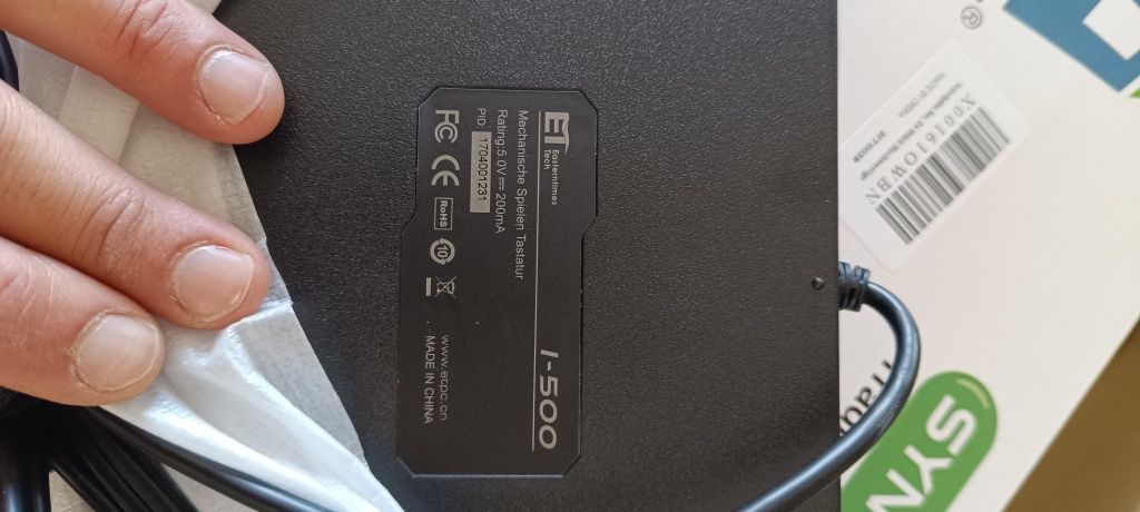 Teclado para PC gaming Easterntechn i500
