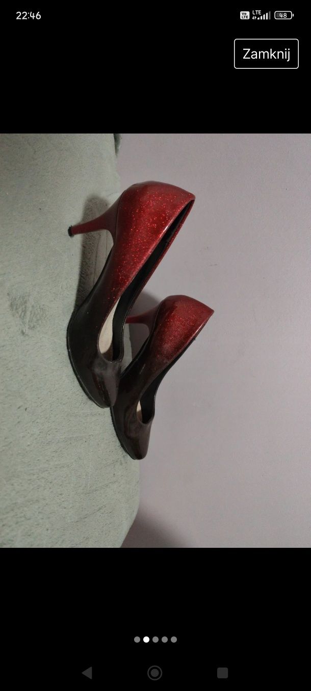 Buty na szpilce ombre G2G