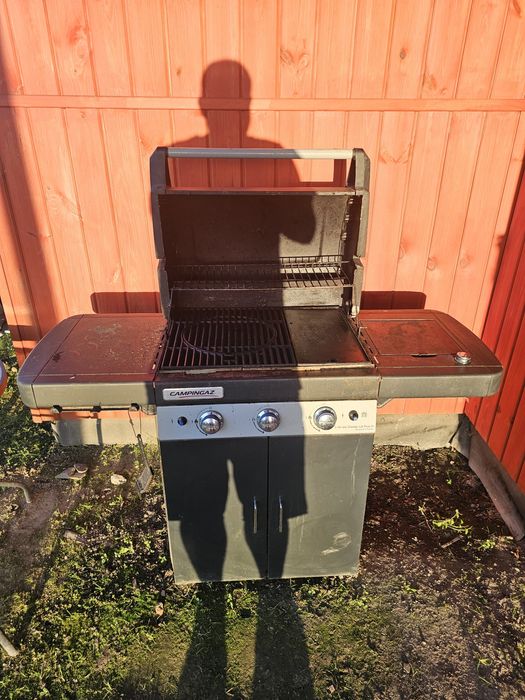 Grill gazowy duży świetny Campingaz zeliwny 3 palniki+ 1