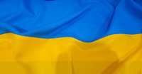 Прапор України/Флаг Украины з тканини габардин  жовто-блакитний