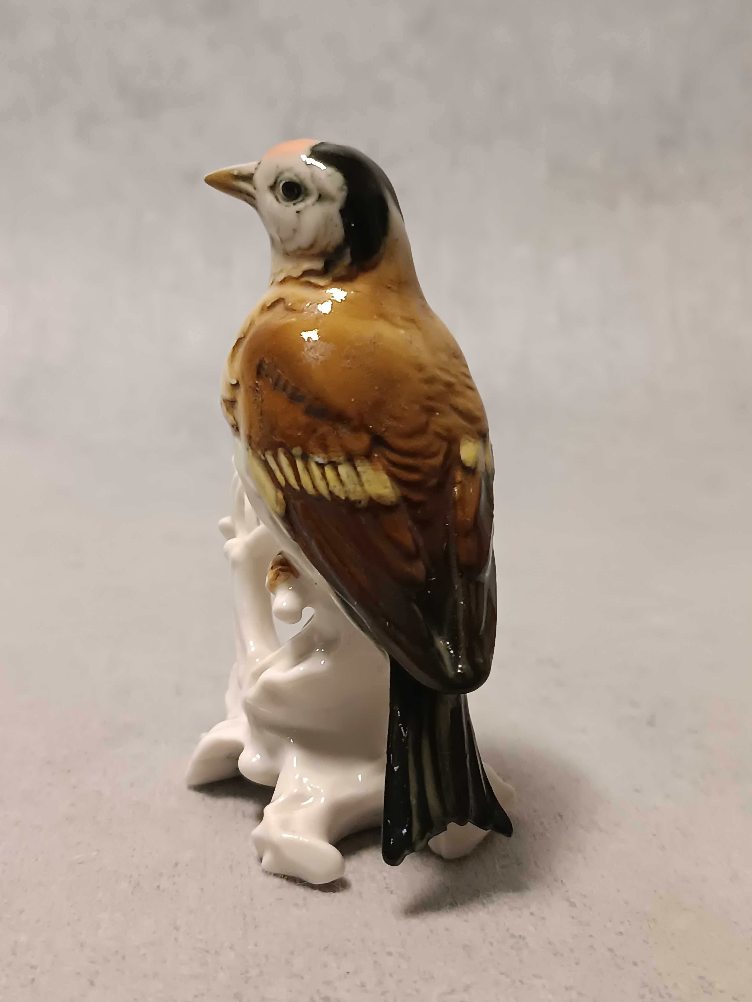 KARL ENS Porcelanowy Ptak Szczygieł VOLKSTEDT Niemcy