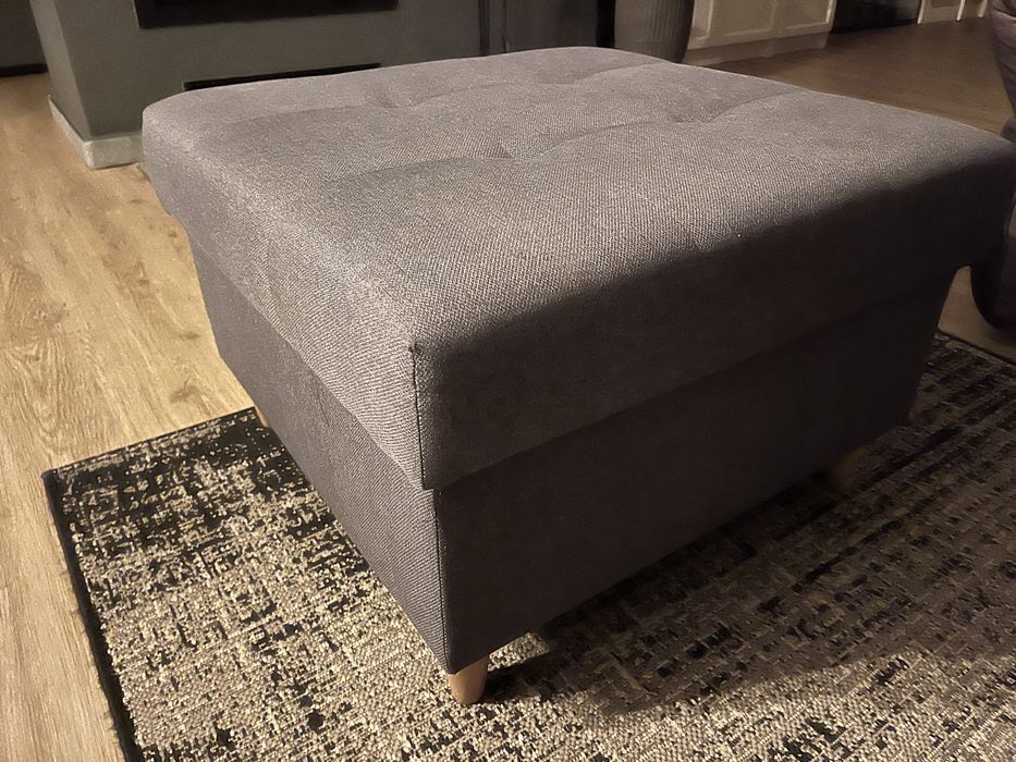 Pufa, podnurzek kolor szary