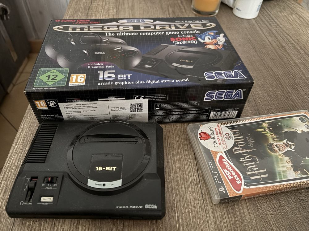 Pack de consolas e jogos retro. Psp, gameboy advance e sega megadrive