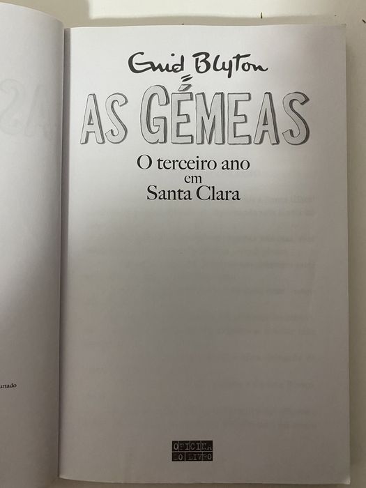 AS GÉMEAS- O terceiro ano em Santa Clara