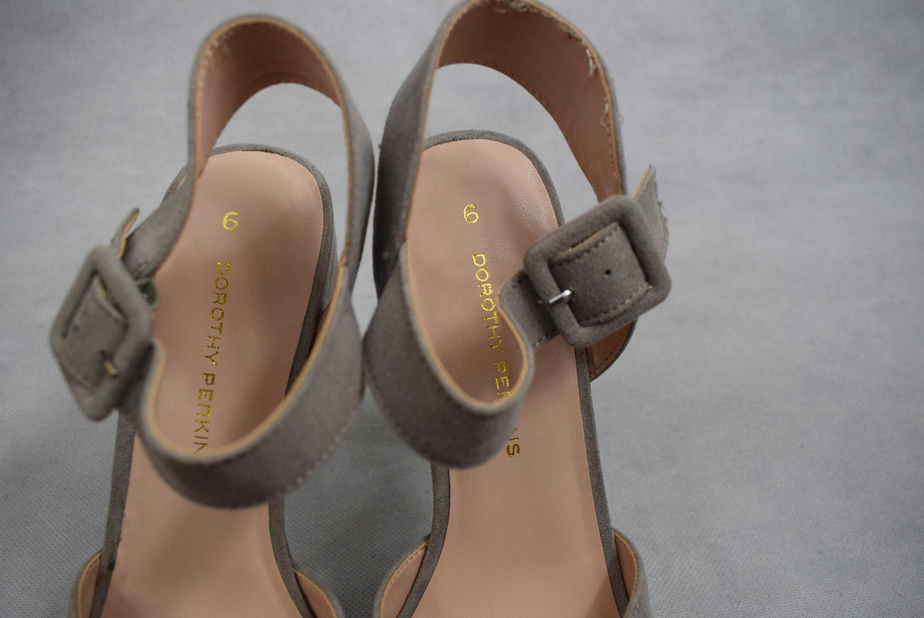 Dorothy Perkins, Sandały na obcasie, buty damskie, rozmiar 39