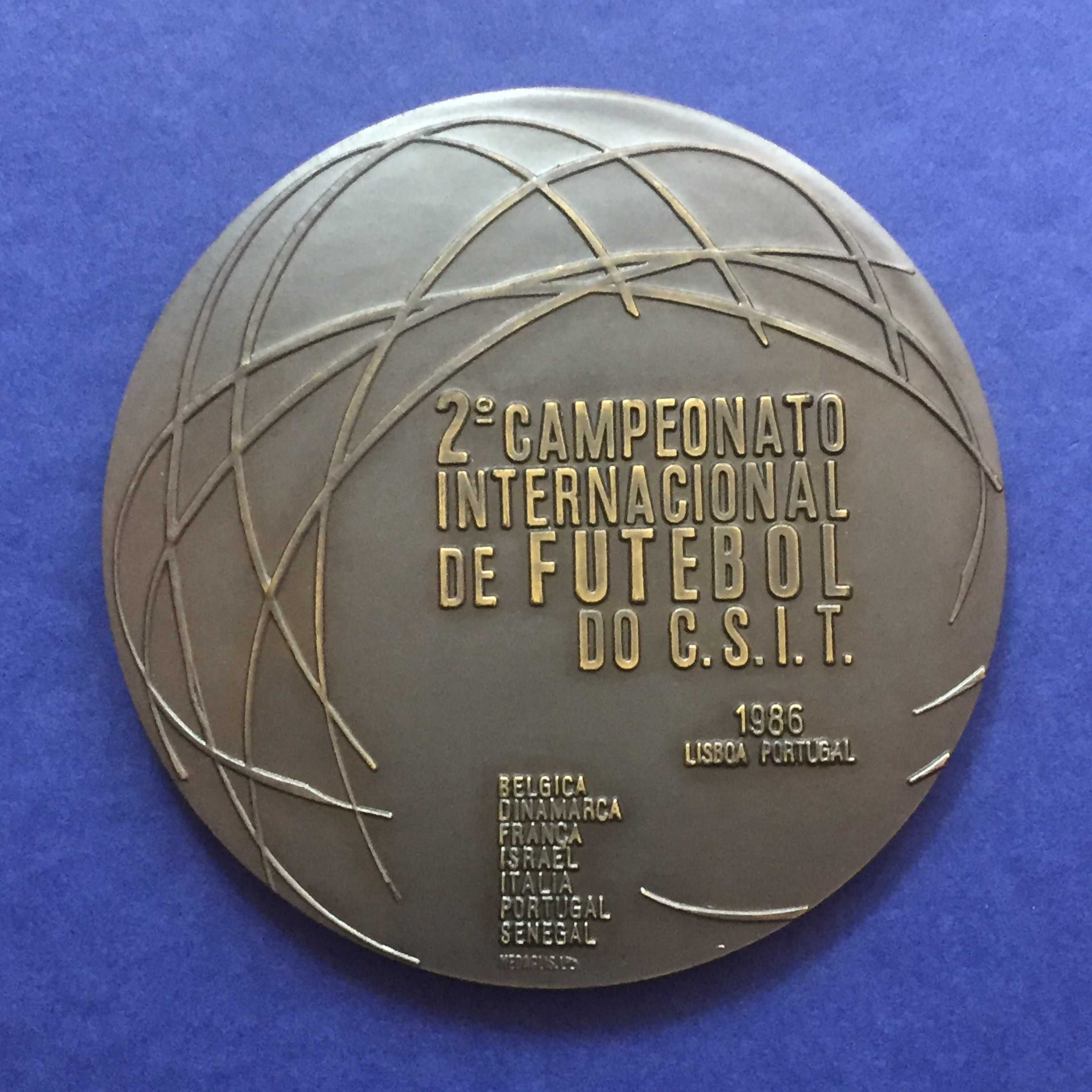 medalha 2º. Campeonato Internacional de FUTEBOL do C.S.I.T. - 1986