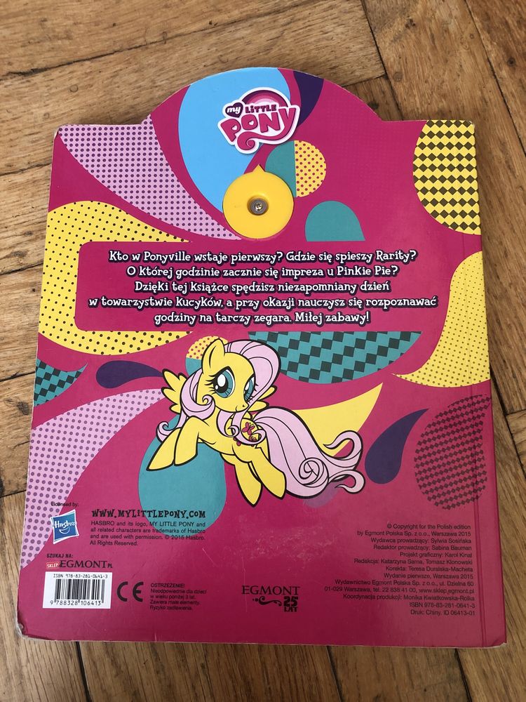 Książka z zegarem My little pony Egmont