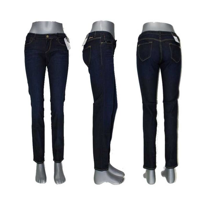 Damskie jeansy Guess Skinny 81 granatowe rurki W63A47D2HL0 - W27/L32
