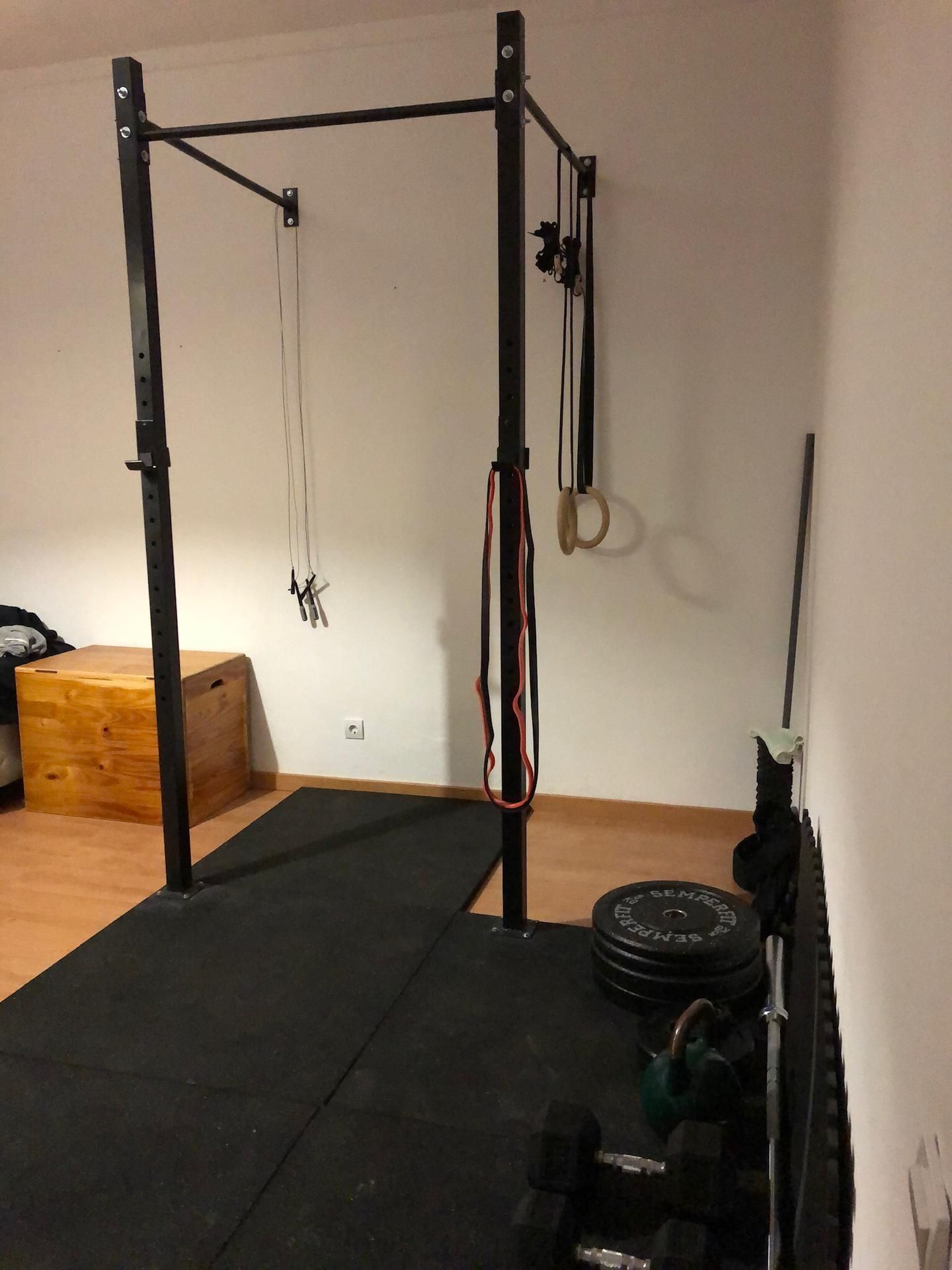 Rack pullups crossfit ginasio musculação