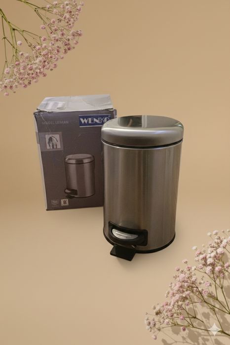 Kosz na śmieci WENKO Model LEMAN (Pojemnik ze stali szlachetnej)