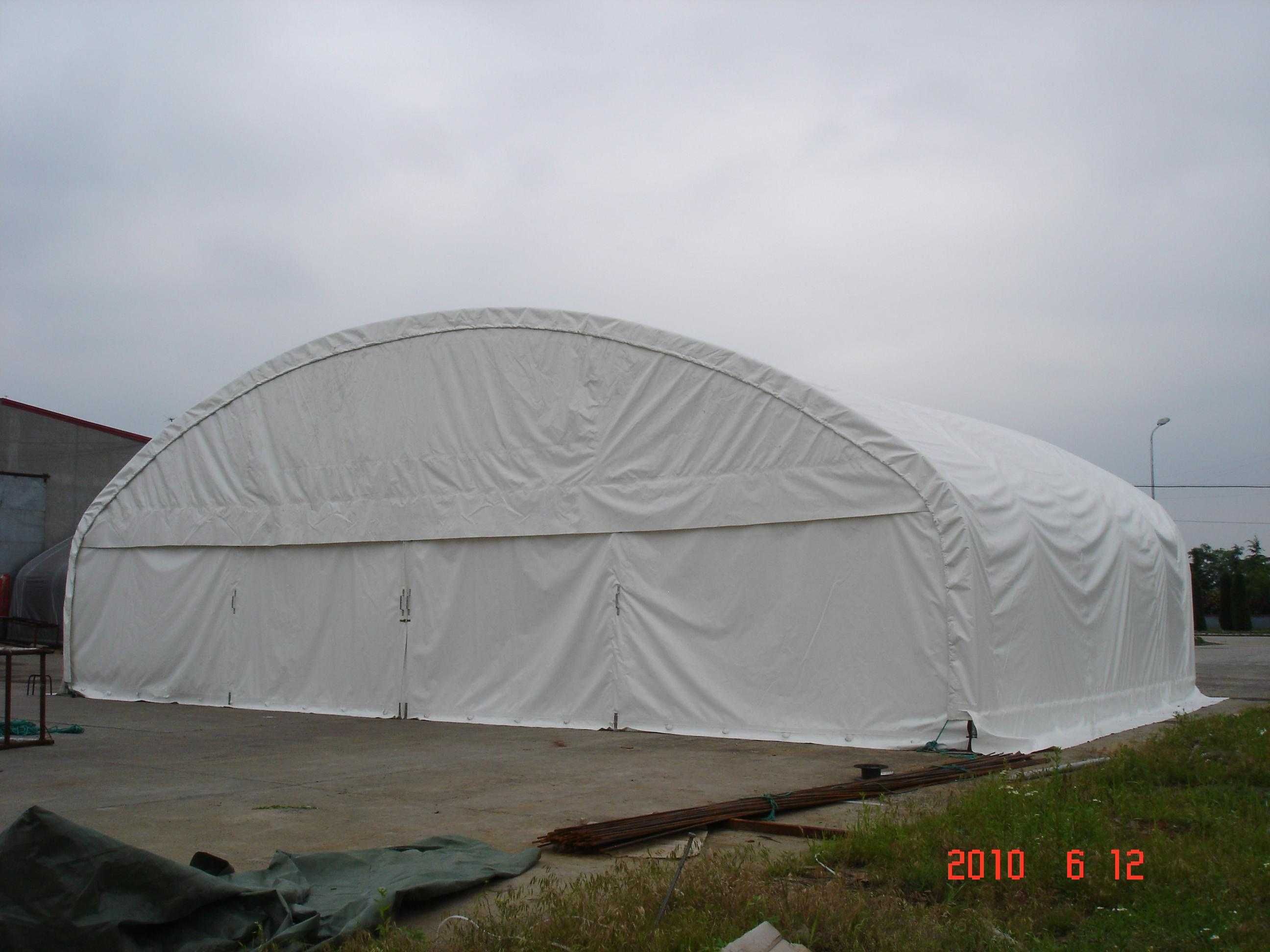 Hala namiotowa łukowa 13x14x6 m  magazyn konstrukcja hangar samolot