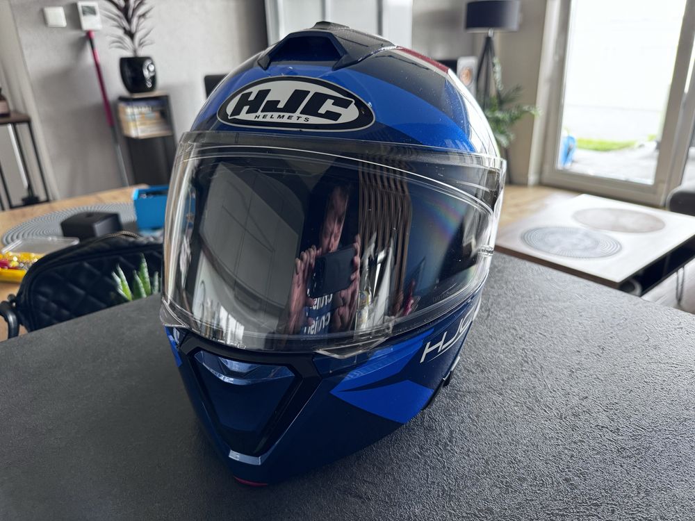 Kask motocyklowy HJC i90 z otwieraną szczęką - stan idealny rozmiar L