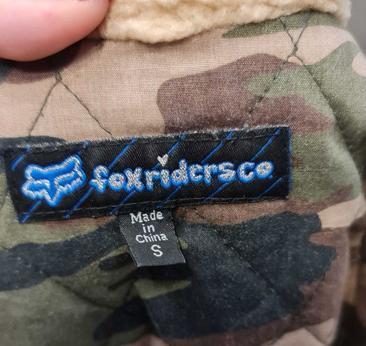 3103 Ciepła Sztruksowa Kurtka Pilotka Fox Racing rozmiar S