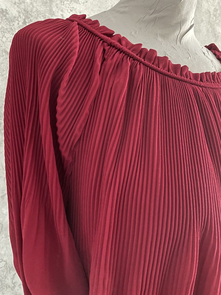 Bluzka plisowana czerwona Italy M(38)