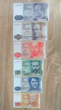 nowe kopie pięknych banknotów peso hiszpańskie