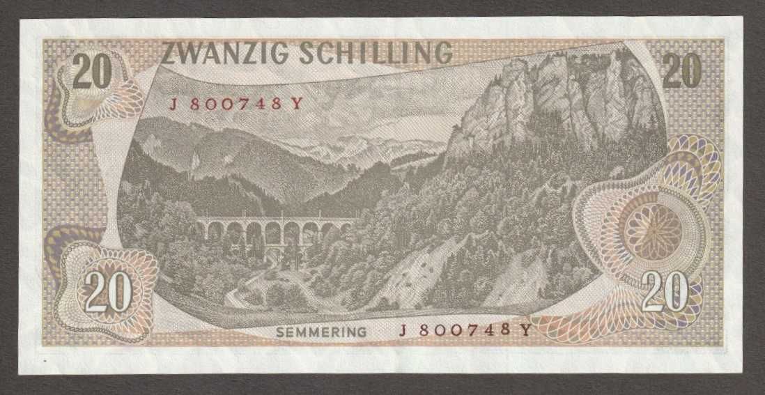 Austria 20 schilling 1967 - Ritter - J800 - stan 2