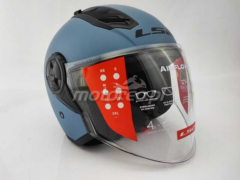 WYPRZEDAŻ Kask Otwarty LS2 OF616 Airflow II Misty Blue