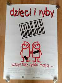 Plakat filmowy DZIECI I RYBY/wersja 2/Oryginał z 1997 roku.