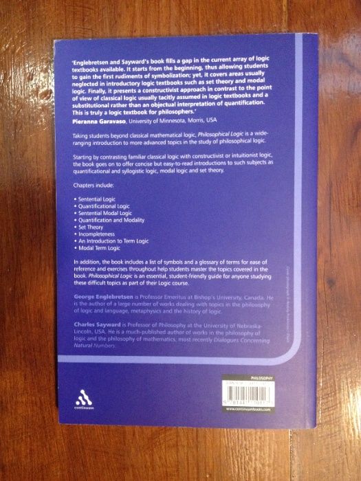 George Englebretsen e Charles Sayward - Philosophical Logic